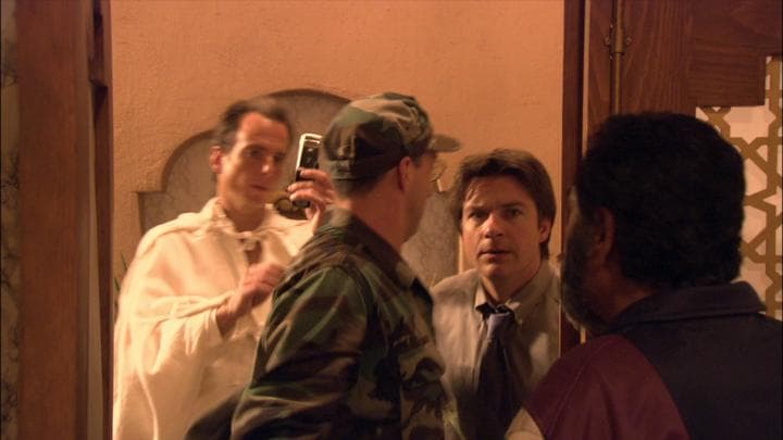 Michael was in Iraq  when he came across a familiar face.