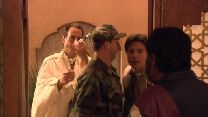 Michael was in Iraq  when he came across a familiar face.