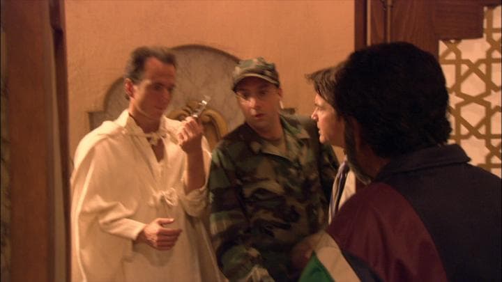 Michael was in Iraq  when he came across a familiar face.